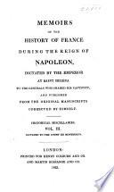 Memoirs of the History of France During the Reign of Napoleon