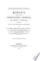 Memoria acerca de algunas inscripciones arábigas de España y Portugal
