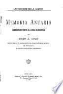 Memoria acerca del estado de la enseñanza en la Universidad