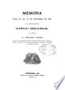 Memoria acerca del estado del Instituto de Segunda Enseñanza de Ciudad Real