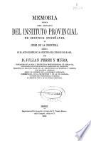 Memoria acerca del estado del Instituto de Segunda Enseñanza de Jerez de la Frontera