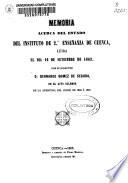 Memoria acerca del estado del Instituto Segunda Enseñanza de Cuenca