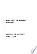 Memoria al Congreso