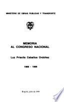 Memoria al Congreso Nacional