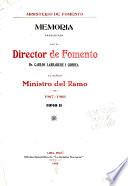 Memoria ... al Ministro del Ramo