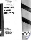 Memoria Anual 1974-1975