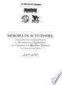 Memoria de actividades