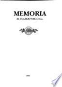 Memoria de el Colegio Nacional