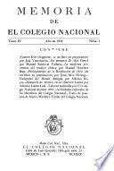 Memoria de el Colegio Nacional