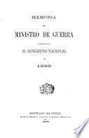 Memoria de Guerra i Marina presentada al Congreso Nacional por el Ministro del Ramo en ...