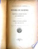 Memoria de Hacienda