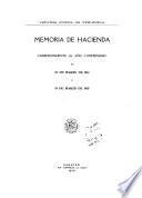 Memoria de hacienda