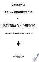 Memoria de Hacienda y Comercio