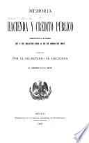 Memoria de hacienda y crédito público