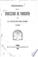 Memoria de la Dirección de Fomento al Sr. Ministro del Ramo