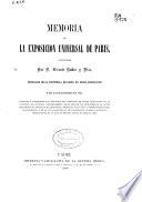 Memoria de la Exposición Universal de París