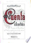 Memoria de la hacienda y cuenta del Tesoro público