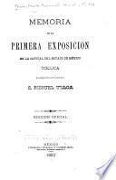 Memoria de la Primera exposición en la capital del estado de México, Toluca