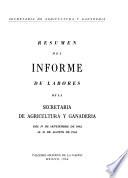 Memoria de la Secretaría de Agricultura y Fomento