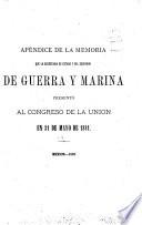 Memoria de la Secretaría de Estado y del Despacho de Guerra y Marina