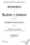 Memoria de la Secretaría de Hacienda y Comercio