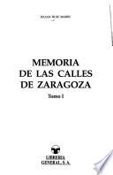 Memoria de las calles de Zaragoza