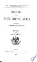 Memoria de las instituciones de crédito