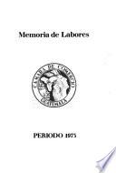 Memoria de las labores de la Cámara de Comercio de Guatemala