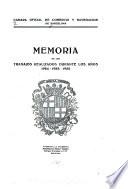 Memoria de los trabajos realizados - Cámara Oficial de Comercio, Industria y Navegación de Barcelona