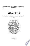 Memoria de los trábajos realizados durante el año