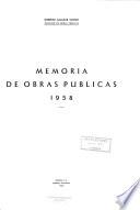 Memoria de Obras Públicas