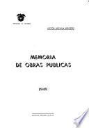 Memoria de Obras Públicas