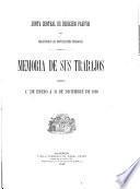 Memoria de sus trabajos desde 1o de enero á 31 de diciembre de 1898