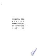 Memoria del Concejo departamental de Montevideo, 1955-1959