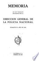 Memoria del Cuerpo de Policía