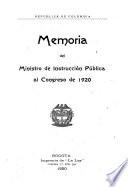 Memoria del educación nacional
