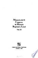 Memoria del II Congreso de Historia Regional y Local