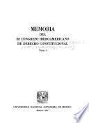 Memoria del III Congreso Iberoamericano de Derecho Constitucional