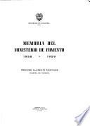 Memoria del Ministerio de Fomento