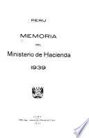 Memoria del Ministerio de Hacienda