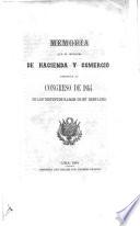 Memoria del Ministerio de Hacienda y Comercio