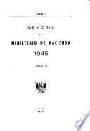 Memoria del Ministerio de Hacienda y Comercio