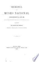 Memoria del Museo Nacional