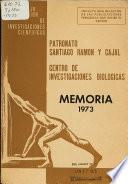 Memoria del Patronato Santiago Ramón y Cajal