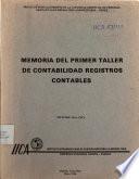 Memoria del Primer Taller de Contabilidad Registros Contables