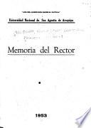 Memoria del rector