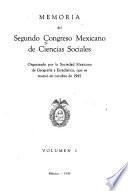 Memoria del segundo Congreso Mexicano de Ciencias Sociales