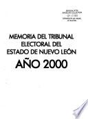 Memoria del Tribunal Electoral del Estado de Nuevo León