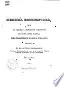 Memoria documentada que al illmo. Sr. Arzobispo ... Francisco Garcia Pelaez, presenta ... Antonio Larrazabal, etc
