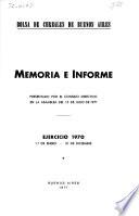 Memoria e informe